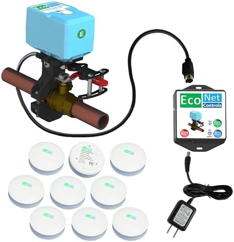 EVC400-MW-SK3 Bulldog Matter Over WiFi Starter Kit with 3 sensors - Easy Installation, No Plumbing Required, Smart Home Optional by EcoNetControls