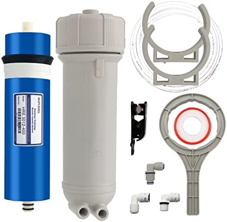 400 GPD RO Membrane with Reverse Osmosis Membrane Housing Set, Reverse Osmosis Filter Replacement Kit, RO Membrane Housing Set for DIY RO Water System & Maple Syrup Reverse Osmosis System by MOPUEHEL