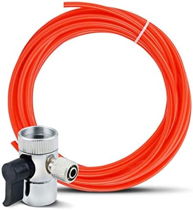 LiquaGen Chrome Faucet Diverter Valve/Adapter Ring w/Tubing | Reverse Osmosis Water | Lead Free | Faucet Aerator Adapter Kit | Water Diversion Connector by LiquaGen