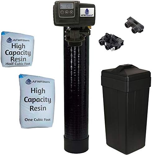 AFWFilters Built Fleck 48,000 Water Softener System with 5600sxt Digital metered Valve 1" Yoke by Abundant+Flow+Water+Systems