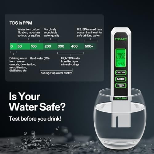 VIVOSUN Digital pH Meter TDS EC Meter for Water 0.01 Accuracy Hydroponics - Image 6