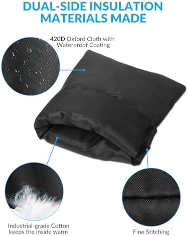 Outdoor Faucet Covers for Winter - 2Pack Hose Bib Covers Freeze Protection - Image 7