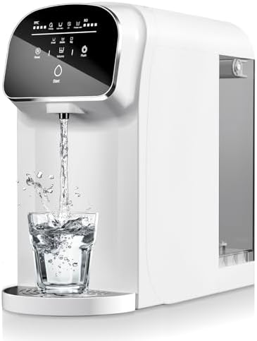 UV Reverse Osmosis Water Filter Countertop, 5:1 Pure to Drain, 5-Stage RO Water Filtration System, Full Sized appliances, No Installation Required, Portable Water Purifier for Home, Office & RV by Aigerri