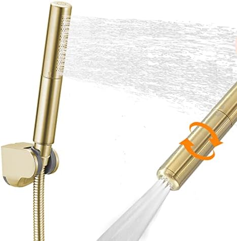 BESy Handheld Shower Head Sprayer Shower Wand Hand Shower Showerhead Gold by BESy