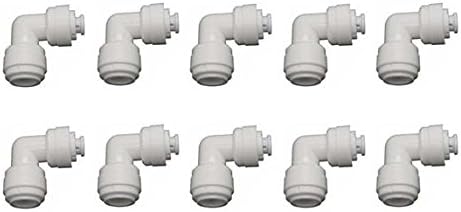 YZM Quick Connect fittings RO Water Filters Pack of 10 (Elbow, 1/4" to 3/8" Tube OD) by Unknown