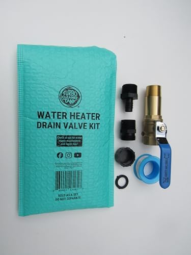 Full-Port Water Heater Drain Valve Kit, ¾″ NPT Shank – Fast Flush Upgrade, Compatible with Turbo Tank Cleaner Water Heater Cleaning Tool - Image 4