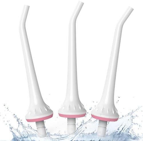 Cordro Replacement Tips for Oralfree,Nicwell,Nicefeel,COSLUS,Mospro,Zerhunt,McNaval Water Flosser, Replacement Heads Oral Irrigator Jet Tip Nozzel,White（3 Pack） by Unknown