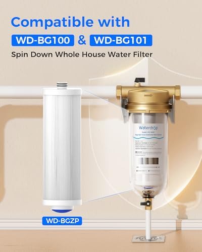 Waterdrop 5 Micron Sediment Filter, 10" x 3" PP Pleated Filter, 4 Pack - Image 2