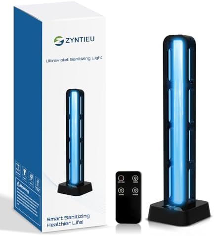 69W UV Light Sanitizer with Remote Control and 3 Timers – Home Disinfection Device 99.99% Cleaned of Germs, Viruses, Mold and Dust Mites – Whole Room Disinfection Lamp for Home and Office by Unknown