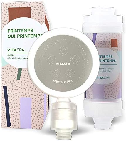 Vitamin C Shower Head Filter Set Made in Korea (Pink) - Exellent Skin & Hair Enhancement, Aroma Therapy, Remove Chlorine & Impurities/Gift idea For Her/Him, wife, girlfriend by BetterLifewithVITASPA