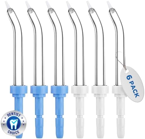 for Waterpik Replacement Heads, Replacement Tips for Waterpik Water Flosser, Suitable for Waterpik Accessories Replacement Tips, for PP-100E(6 Periodontal Tips) by Oralphi