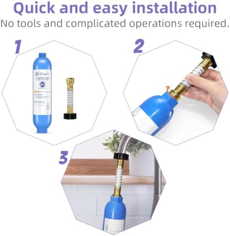 lifeegrn RV Water Filter with Hose Protector - Inline Water Filter, Blue - Image 4