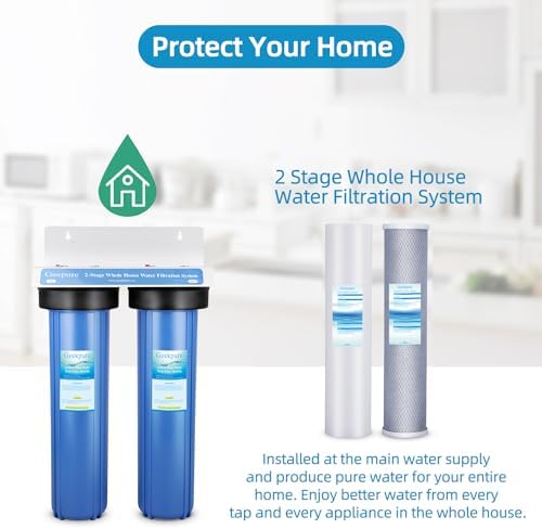 Geekpure 2 Stage Whole House Water Filter System-1" NPT Brass Port - Image 4