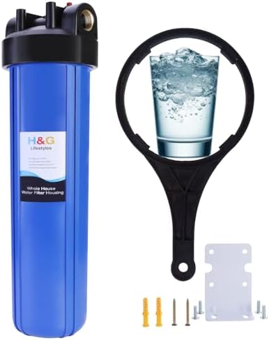 H&G Lifestyles Water Filter Housing 20 Inch, Water Filter Canister 20 x 4.5 by HGLifestyles