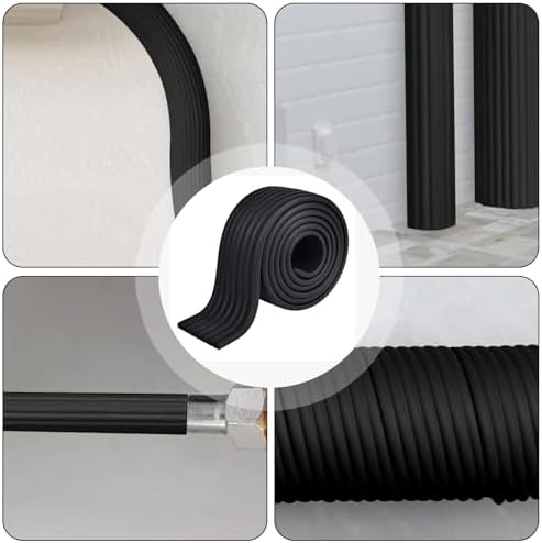 Pipe Insulation Tape 1 Roll Outdoor Weather Resistant Foam Insulation Tape for Water Pipes Cold Resistant Pipe Safety Protection Wrap Tape for Indoor Outdoor Pink - Image 7