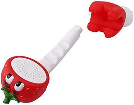 YIHANG @ Cartoon Animals Hand Held Shower Head Bath Lovely Fashion Toys Wall Mounted Children Playing Water Spray,Strawberry - Image 3