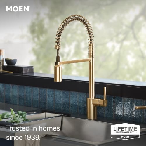 Moen 5923EWBG Align Spring Touchless Kitchen Faucet, Brushed Gold - Image 2