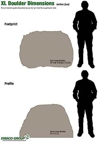EMSCO Group 2372-1 Natural Sandstone Appearance – Extra Large Lightweight – Easy to Install Fake Rock Landscape Boulder - Image 6