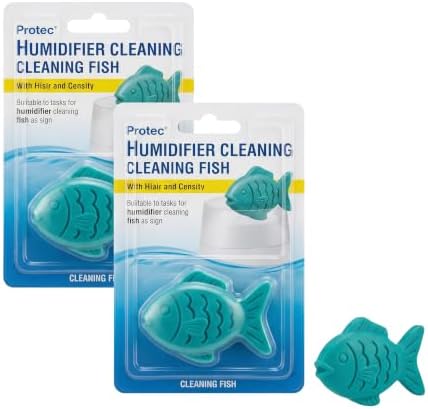 Protec Humidifier Cleaning Fish, Tank Cleaner, Fights Slime & Odor, Lasts 30 Days, Color May Vary, 1 Count (Pack of 2) by VicksDevices