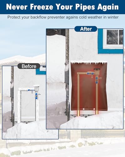 16"X20" 5 Layers Outdoor Pressure Vacuum Breaker, Well Pump, Sprinkler Valve, Faucet Cover for Winter Freeze Protection - Image 3