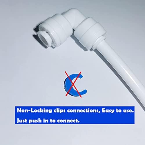 3/8" Quick Connect Ball Valve, 2 Pack Food Grade Shut Off Valve for RO Water Filter, Refrigerator and Ice Maker Water Line - Image 4