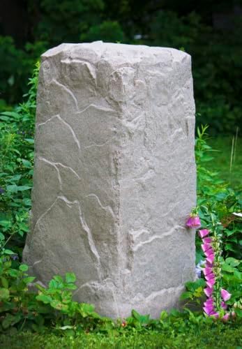 EMSCO Landscape Rock Cover, Sandstone, Monolith, Lightweight Fake Rock for Concealing Well Heads, Standpipes & Utility Fixtures - Image 5