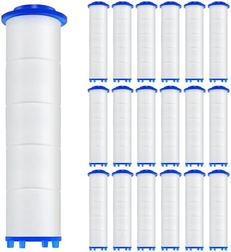 18 Pack Shower Filter Shower Head Filter PP Cotton Filter Handheld, Filter Replacement Filter Tool Suitable for Various Specifications of Shower Heads (3.74 inches) by Unknown