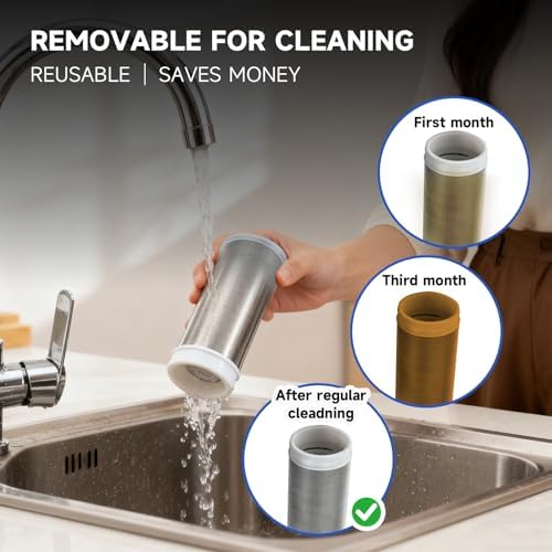 Washing machine water filter, capable of filtering out impurities of 40 microns in water, protecting household appliances. Suitable for water heaters and showers, (silver) - Image 7