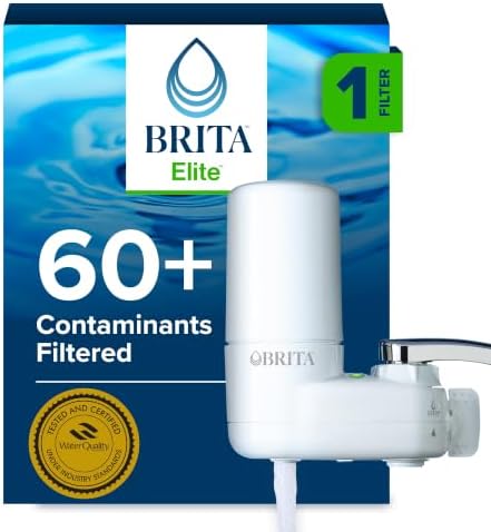 Brita Elite Advanced White Faucet Water Filter System, 1 Filter by Brita