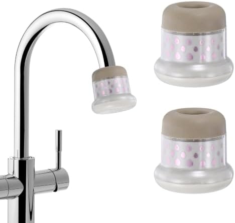 M METERXITY 2-Pack Mushroom Shaped Faucet Water Filter, Brown by MMETERXITY