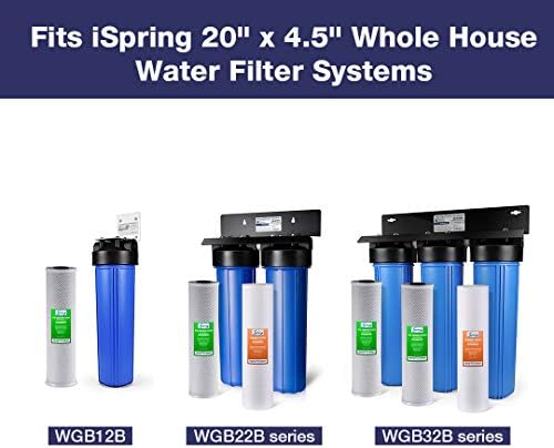 iSpring FC25B 20" x 4.5" Whole House Water Filter, 4-Pack - Image 2