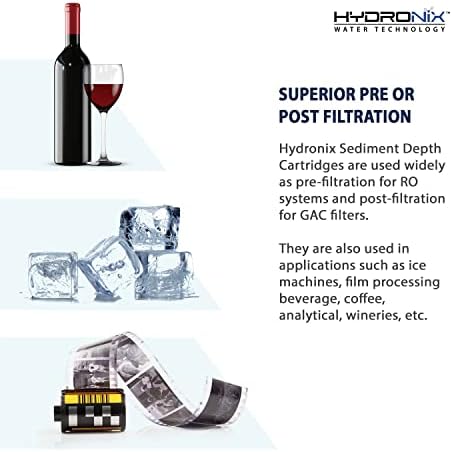 Hydronix SDC-25-1005 Whole House RO Reverse Osmosis Sediment Water Filter Cartridge 2.5" x 10" - 5 micron - Image 4