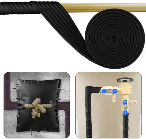 Pipe Insulation Tape 1 Roll Outdoor Weather Resistant Foam Insulation Tape for Water Pipes Cold Resistant Pipe Safety Protection Wrap Tape for Indoor Outdoor Black - Image 2