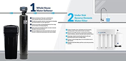 Aquasure 64,000 Grains Whole House Water Filter Bundle with Automatic Digital Metered Control Softener and 75 GPD RO Reverse Osmosis Drinking System | Removes Hardness | Ideal for 4-6+ bathrooms - Image 6