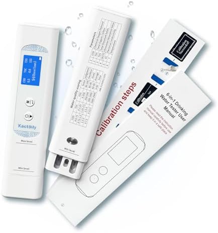 Kactoily 6 in 1 Digital Water Tester for Drinking Water by kactoily