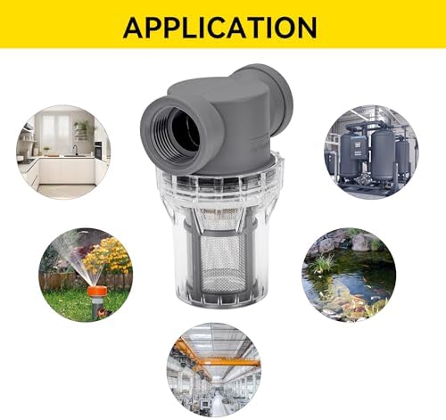1'' Female NPT in-Line Strainer - Garden Hose Filter for High Pressure Washer, Sediment Filter with 30 Mesh Stainless Steel Screen (1'' 30 Mesh) - Image 6