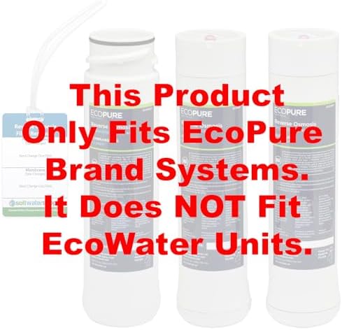 EcoPure Reverse Osmosis Filter and Membrane Set - Includes Membrane ECOROM and Pre/Post Filter Set ECOROF - Plus Reminder Tag - NSF Certified Authentic OEM Parts for ECOP30 RO Unit - EcoPure Only - Image 2
