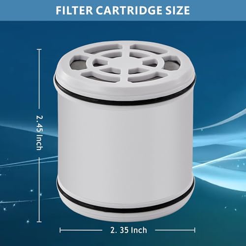 Voolan 2 Pack Replacement Shower Filter Cartridge - 20 Stage Hard Water Shower Filter For Remove Chlorine And Heavy Metals, Water Softening - Reduces Dry Itchy Skin - Image 5