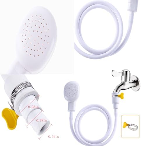 Sink Spray Rubber Hose, Sink Hose Attachment for Faucet Portable Sink Hose Faucet Sprayer, Shampoo Sprayer Hose for Dog, Pets, Bathing Baby, Washing Hair, Rinsing Vegetables. - Image 2