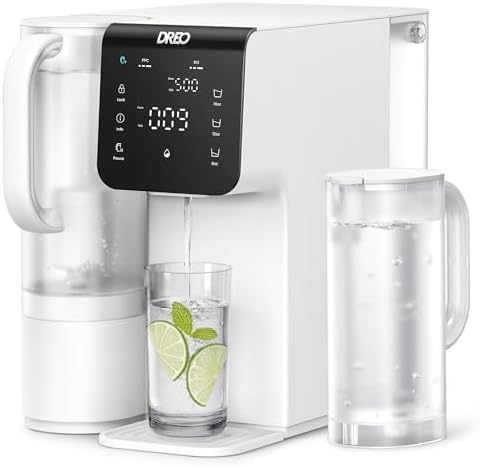 DREO Reverse Osmosis Water Filter Countertop, 7-Stage RO Water Filtration System, Installation-Free, Reduce TDS, Water Filter Pitcher for Home, Kitchen, 3:1 Pure to Drain, WF511 by Unknown