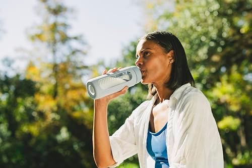 LifeStraw Go Glass Water Filter Bottle with Sleeve, 20 oz, Aegean Sea - Image 4