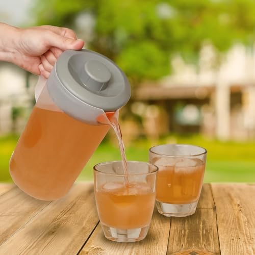 Water Pitcher with Lid 1 Gallon Pitcher BPA Free & Phthalate Free - Gray - Image 6