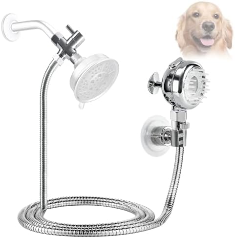 Sneatup Pet Shower Set with 8.2ft Hose & Flow Control Valve for Bathroom Shower Arm by Sneatup