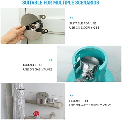 Water Spigot Lock, Outdoor Faucet Lock, Made of Stainless Steel, Suitable for Outdoor Faucets and Garden Hose Faucets, Prevents Water Theft and Unauthorized Use - Image 3