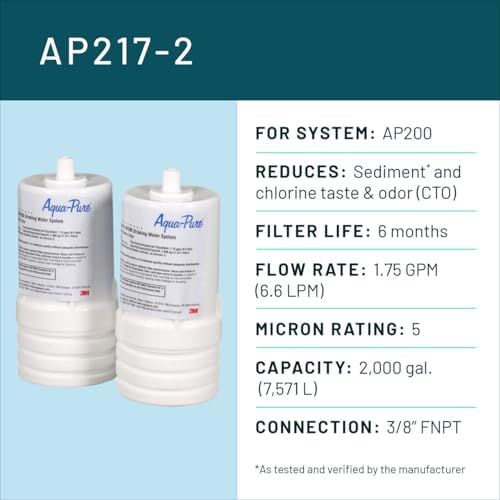 3M Aqua-Pure Under Sink Water Filter Cartridge AP217, Full Flow - Image 2