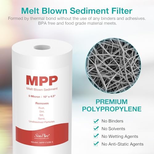 SimPure 2-Stage 10" x 4.5" Whole House Water Filter Replacement - Image 3