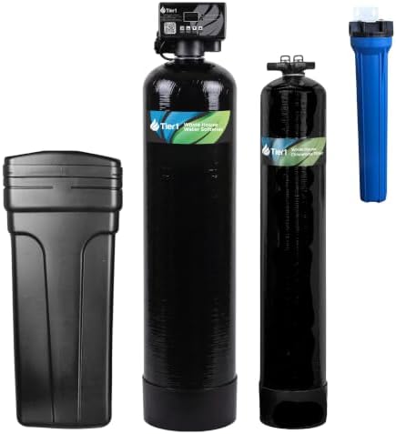 Tier1 32,000 Grain Water Softener & 300,000 Gallon Chloramine Filter System by Tier1
