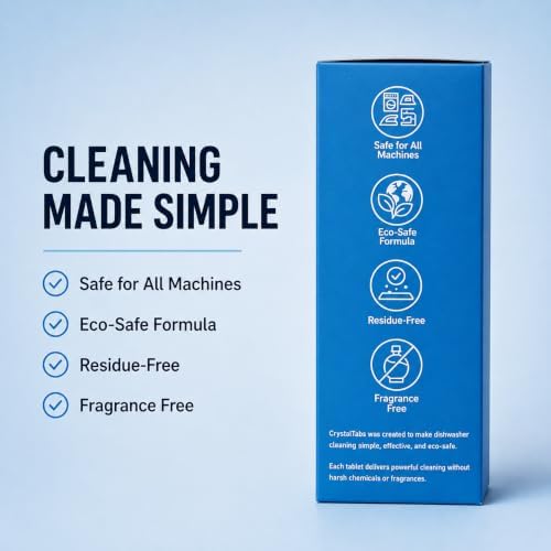 Dishwasher Cleaner Tablets – Deep Clean Descaler – Fragrance-Free – Removes Lime Scale, Hard Water & Odor – 24 Count Year Supply - Image 3