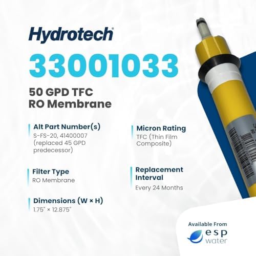 Hydrotech 33001033 TFC RO Membrane, 50 GPD - Image 3