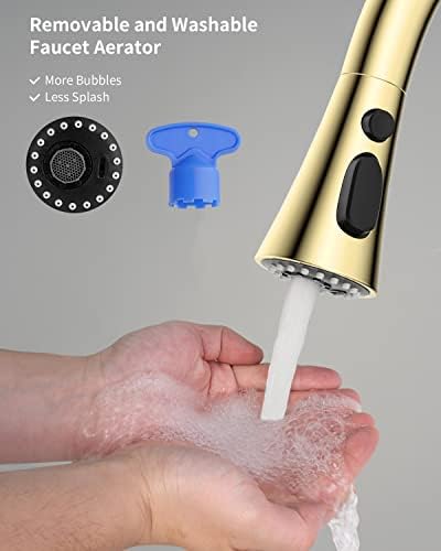 Hibbent cUPC Certified Kitchen Faucet Head Replacement with 15 Adapters - Image 2